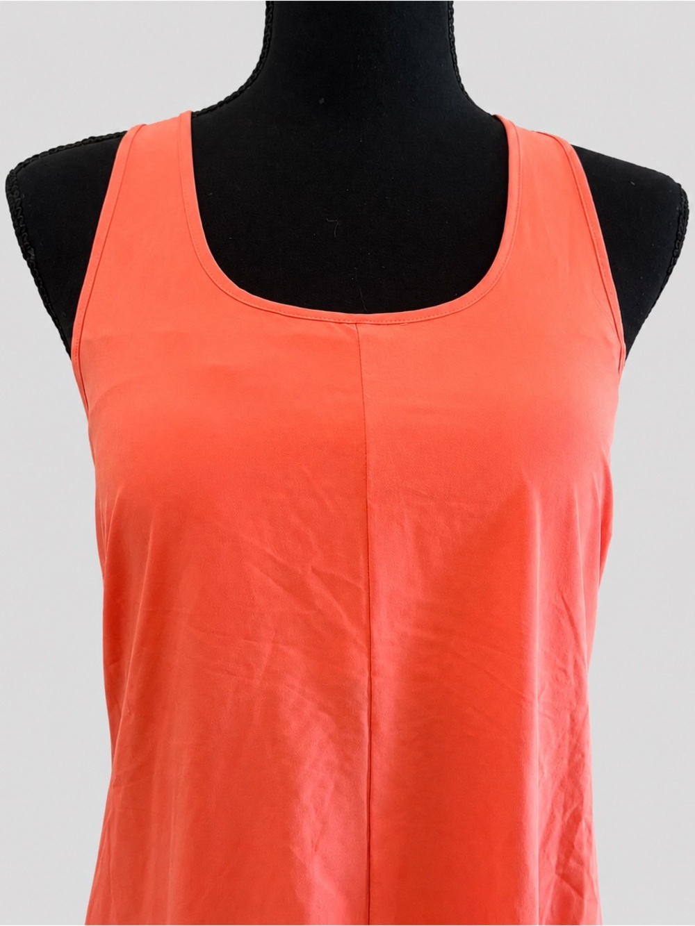 Halara Breezeful Racerback High Low Midi Dress L Coral Built In Bra NWT Resort - Picture 2 of 10